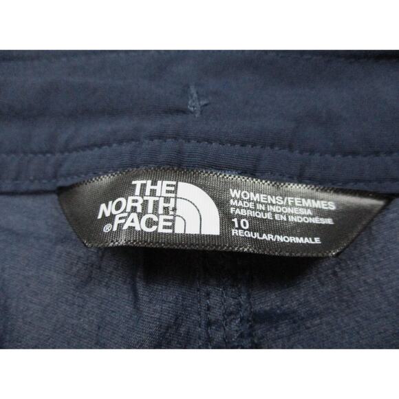 The North Face Pants Women 10 Navy Stretch Hiking Cinch Hem Cargo Hiking Outdoor - Picture 2 of 16